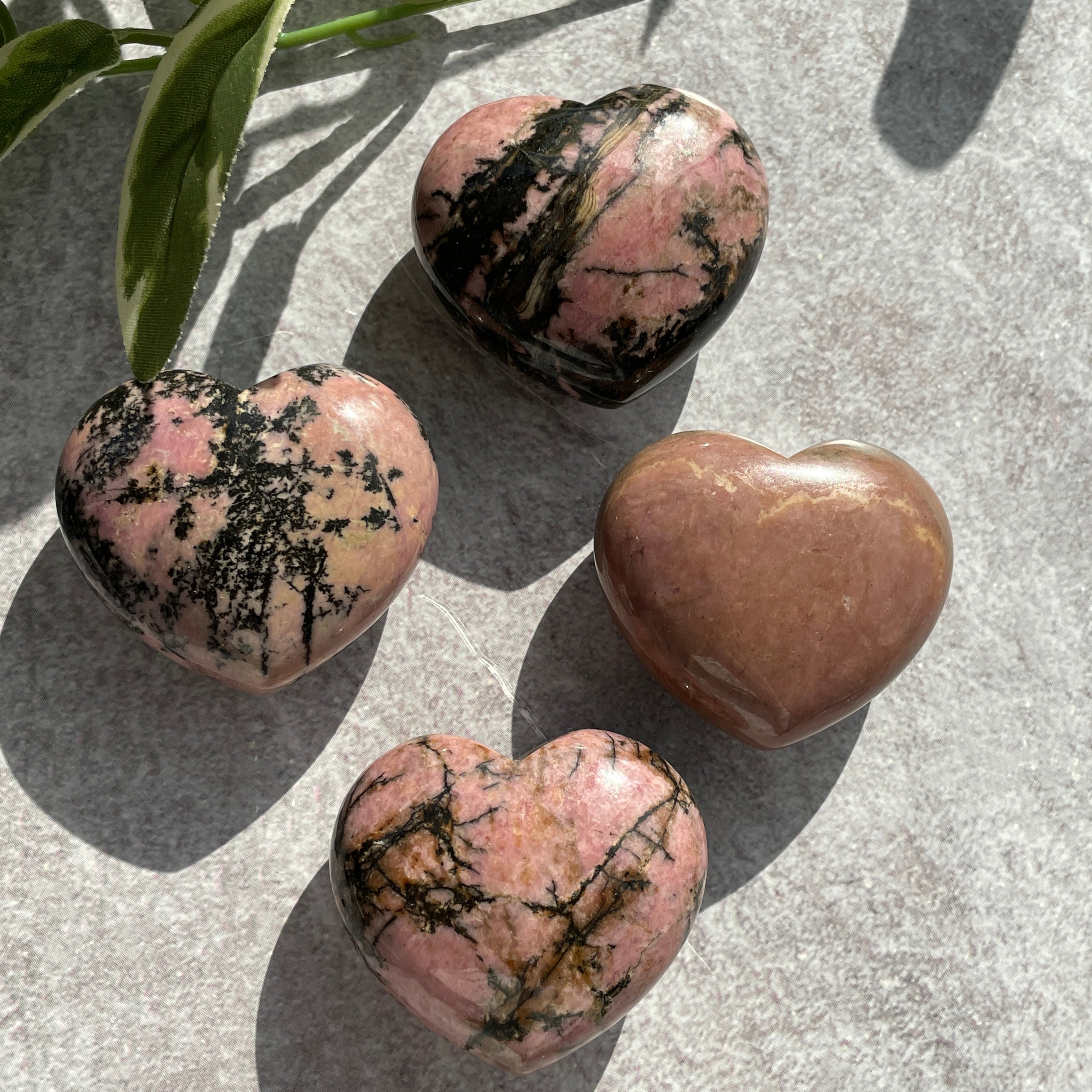 Rhodonite Heart 4cm Rhodonite Heart 4cm
